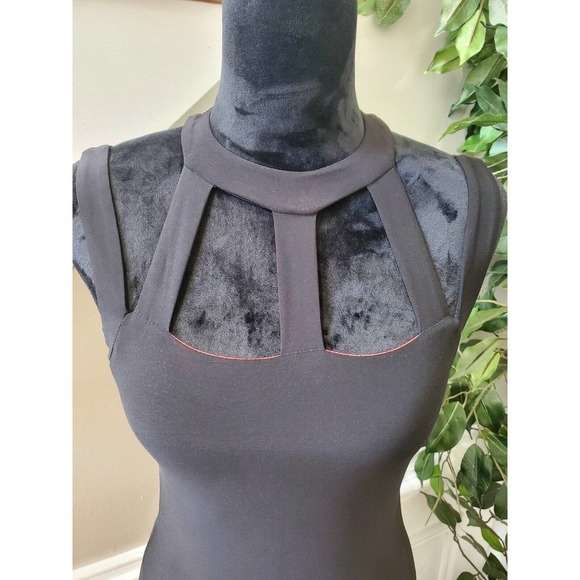 Josh & Jazz Women's Black Polyester Halter Neck Sleeveless Long Maxi Dress 3/4 - Picture 2 of 13